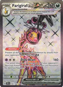 FARIGIRAF EX 194/162 ULTRA RARE TEMPORAL FORCES POKEMON NEAR MINT - Image 2