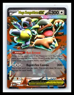 💥 Mega Kangaskhan ex 104/132 - Mega Evolutions - Pokemon TCG - Double Rare Holo - Image 1