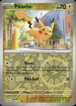 Pikachu 062/193 Common Paldea Evolved Pokemon Reverse Holo Near Mint - Image 1