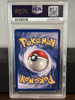 Pokemon TCG Hitmonlee Fossil Holo Card 7/62 Unlimited Rare PSA 9 🥋 - Image 2