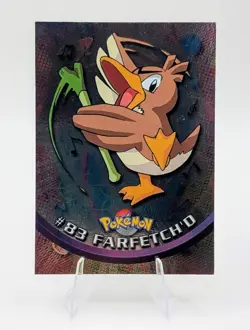2000 Topps Pokemon Blue Logo: Farfetch'd Foil #83 - LP - Image 1