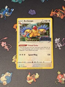 Pokemon Cards Archeops SWSH272 Prerelease Promo Silver Tempest STAMPED - (NM) - Image 1