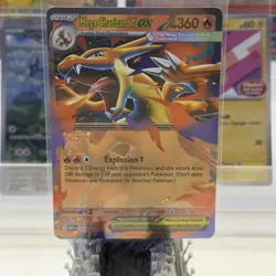 Mega Charizard Y ex 030 Mega Evolution Black Star Promo Holo Pokemon TCG MINT - Image 1