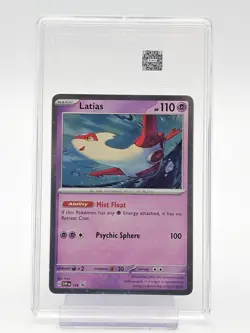 LATIAS 2024 POKEMON SVP STELLAR CROWN BLACK STAR PROMO HOLO #139 TAG 9 Q4444 - Image 1