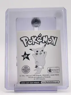 NURSE JOY 1998 POKEMON MERLIN STICKER SPECIAL GLITTER #S34 Q6233 - Image 2
