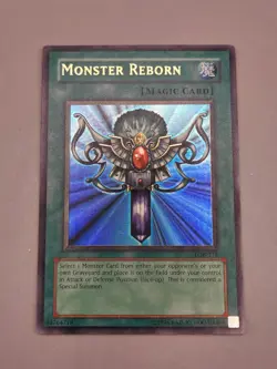 Yugioh Monster Reborn Unlimited Edition Ultra Rare LOB-118 LP/NM - Image 2