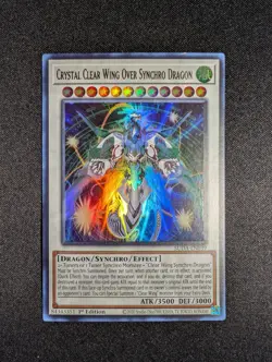 Yugioh - Crystal Clear Wing Over Synchro Dragon SUDA-EN039 1st Ultra Rare NM - Image 1