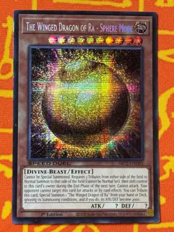 YUGIOH THE WINGED DRAGON OF RA - SPHERE MODE SECRET RARE SBC2-END03 US IMPORT - Image 1