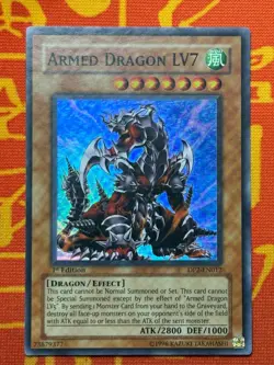 YUGIOH ARMED DRAGON LV7 SUPER RARE 1ST EXCELLENT DP2-EN012 - Image 1