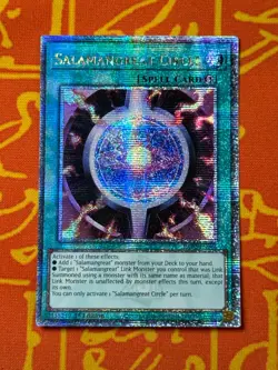 YUGIOH SALAMANGREAT CIRCLE QUARTER CENTURY SECRET RARE RA03-EN066 - Image 1