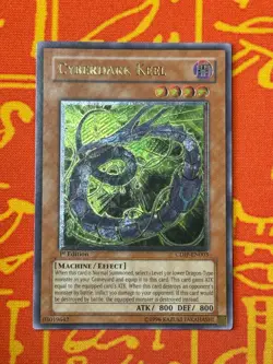 YUGIOH CYBERDARK KEEL ULTIMATE RARE 1ST EDITION NEAR MINT CDIP-EN003 NA PRINT - Image 1