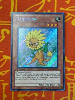 YUGIOH DANDYLION SECRET RARE 1ST EDITION NM LCGX-EN042 - Image 1