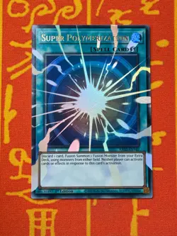 YUGIOH SUPER POLYMERIZATION OVERFRAME ULTRA RARE NM RA05-EN149 - Image 1