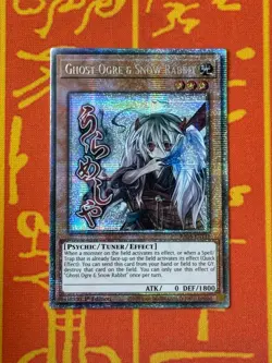 YUGIOH GHOST OGRE & SNOW RABBIT STAMP STARLIGHT RARE NM RA05-EN131 - Image 1