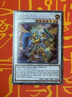 YUGIOH POWER TOOL DRAGON SECRET RARE NM HAC1-EN177 - Image 1