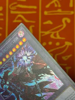 YUGIOH DARK MAGICIAN OF DESTRUCTION SECRET RARE PRINT ERROR MZMU-EN011 NA PRINT - Image 5