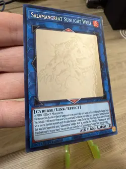 YuGiOh! Salamangreat Sunlight Wolf LD10-EN000 Ghost Rare 1st Edition - Image 3