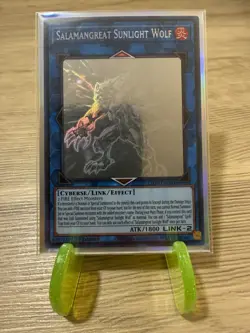 YuGiOh! Salamangreat Sunlight Wolf LD10-EN000 Ghost Rare 1st Edition - Image 4