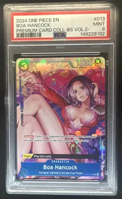 2024 One Piece The Best Boa Hancock Common #ST03-013 PSA 9 - Image 1