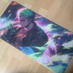 Roronoa Zoro Rubber Playmat Play Mat One Piece Tcg Trading Card Game Mouse Pad - Image 1