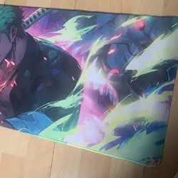 Roronoa Zoro Rubber Playmat Play Mat One Piece Tcg Trading Card Game Mouse Pad - Image 3