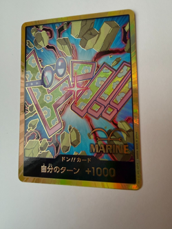One Piece Card Game DON!! +1000 Marine Gold Foil Japanese PRB-02 NM - Image 2