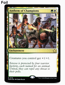 Anthem of Champions - FOIL - MTG: Foundations *In Hand* 🌳⚪ - Image 1