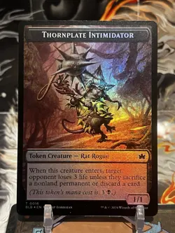 MTG | Otter - Thornplate Intimidator Double-Sided Token [Bloomburrow] ✨FOIL✨ - Image 2