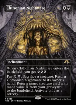 Chthonian Nightmare Modern Horizons 3 MTG NM borderless - Image 1