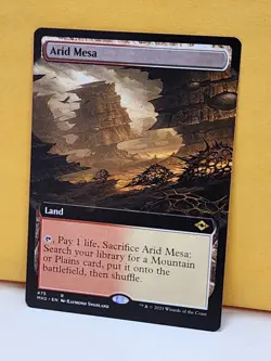 1x EXTENDED ART Arid Mesa, NM, Modern Horizons 2 (MH2), Magic the Gathering, MtG - Image 2