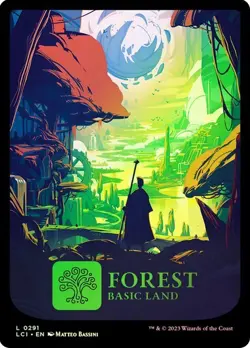 Forest #291 Foil Full Art The Lost Caverns of Ixalan NM MTG - Image 1