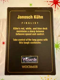 WORLD CHAMPIONSHIP SEATTLE 1997 MAGIC THE GATHERING MTG JANOSCH KUHN (YED79) - Image 1