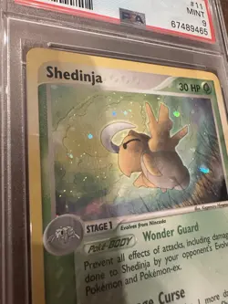 2003 POKEMON EX DRAGON #11 SHEDINJA-HOLO PSA 9 MINT - Image 4