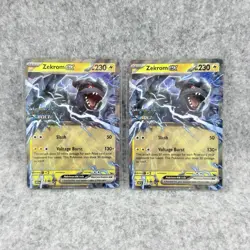 [Lots of 2] Zekrom EX 034/086 Black Bolt Stamped Double Rare Miscellaneous Cards - Image 1