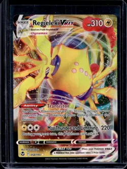2022 Pokemon SWSH Silver Tempest Regieleki VM Holo #058/195 - Image 1
