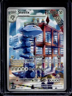 2023 Pokemon SV Paradox Rift Steelix #208/182 - Image 1