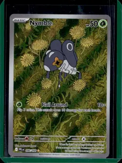 2025 Pokemon Phantasmal Flames Nymble Illustration Rare #096/094 - Image 1