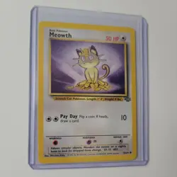 Meowth 56/64 Jungle Unlimited WOTC Pokemon TCG NM-Mint - Image 1