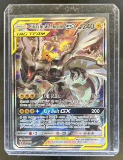2016-19 Pokemon SM Black Star Promos Pikachu & Zekrom Tag Team #SM168 - Image 1