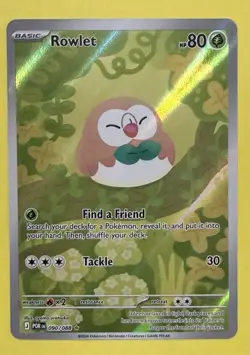 Pokemon ~ Rowlet 90/88 ~ Perfect Order ~ Illustration Rare - Image 1
