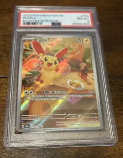 Pokemon Plusle 193/182 SV04 Paradox Rift Illustration Rare Holo PSA 8 2023 - Image 1