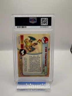Pokemon TCG 1999 Topps Charizard Foil Black Topps #6 PSA 7 - Image 2