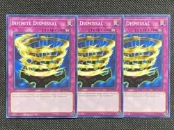 3x YuGiOh! - Infinite Dismissal PSV-EN072 Common 25th Anniversary Edition NM - Image 1