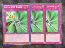 3x YuGiOh! - Enchanted Javelin PSV-EN015 Common 25th Anniversary Edition NM - Image 1