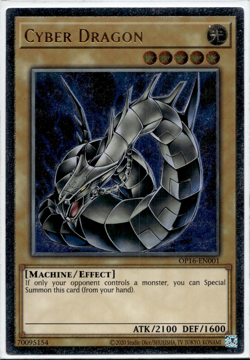 Yu-Gi-Oh! Cyber Dragon EURO PRINT MISPRINT/FADED OP16-EN001 Ultimate Rare VLP - Image 1