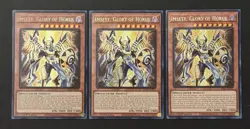 2026 YUGIOH RARITY RA05 1ST ED SECRET RARE IMSETY GLORY OF HORUS X3 NM - Image 1