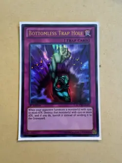 Yu-Gi-Oh! TCG Bottomless Trap Hole LCYW-EN181 1st Edition Ultra Rare - Image 1