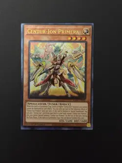 2026 YUGIOH RA05 ULTIMATE RARE CENTUR ION PRIMERA CROOKED CARD MISPRINT NM - Image 1