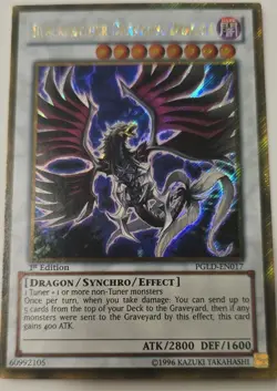 Blackfeather Darkrage Dragon PGLD-EN017 Premium Gold 1st Edition - Image 1