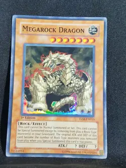 Yugioh TCG Megarock Dragon TLM-EN015 Super Rare 1st Edition - Image 1